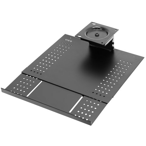 VIvo Black Sliding Under Desk Laptop Tray Wayfair